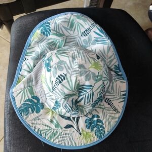 Farlalah Kid's Tropical Leaf Print Sun Hat UPF 50+ Size M